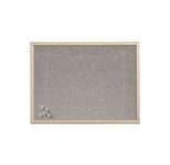 Zeller Pinnwand 60,0 x 40,0 cm Leinen grau