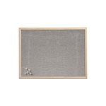 Zeller Pinnwand 60,0 x 40,0 cm Leinen grau