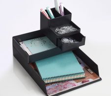 Zeller Schreibtisch-Organizer 24,0 x 15,2 x 4,0 cm schwarz