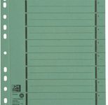 OXFORD Trennblätter DIN A4 250 g/m² grün