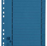 OXFORD Trennblätter DIN A4 250 g/m² blau