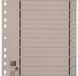 OXFORD Trennblätter DIN A4 250 g/m² grau