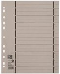 OXFORD Trennblätter DIN A4 250 g/m² grau