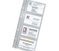 DURABLE Visitenkartenhüllen transparent