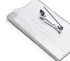 DURABLE Namensschilder transparent 7.5 cm x 4 cm