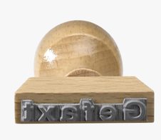  Textstempel "GEFAXT" 