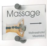 DURABLE Türschild 14,8 x 10,5 cm transparent