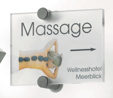 DURABLE Türschild 14,8 x 10,5 cm transparent