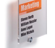 DURABLE Türschild 14,8 x 14,8 cm transparent