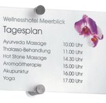 DURABLE Türschild 21,0 x 14,8 cm transparent