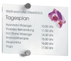 DURABLE Türschild 21,0 x 14,8 cm transparent