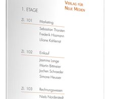 DURABLE Türschild 21,0 x 29,7 cm transparent