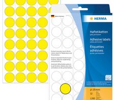 HERMA Klebepunkte Ø 19,0 mm gelb