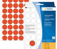 HERMA Klebepunkte Ø 19,0 mm rot