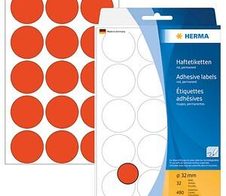 HERMA Klebepunkte Ø 32,0 mm rot