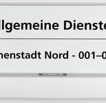 DURABLE Türschild 14,9 x 5,25 cm weiß