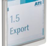 DURABLE Türschild 14,9 x 14,85 cm weiß