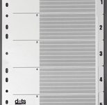 dots Ordnerregister Vollformat 1-5 DIN A4