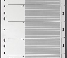dots Ordnerregister Vollformat 1-5 DIN A4