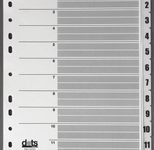 dots Ordnerregister Vollformat 1-12 DIN A4