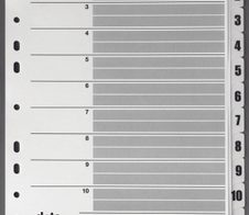 dots Ordnerregister Vollformat 1-12 DIN A4
