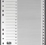 dots Ordnerregister Vollformat 1-20 DIN A4