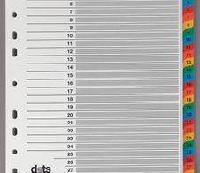 dots Ordnerregister Vollformat 1-31 DIN A4