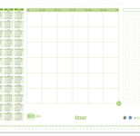 Ursus Schreibtischunterlage 52,5 x 37,5 cm weiß/grün