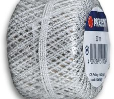 PRÄSENT Kordel Wolga 2 mm x 20 m silber