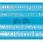 STAEDTLER Schriftschablone Mars® 572 FL blau