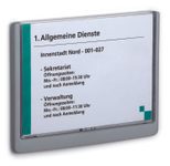 DURABLE Türschild 21,0 x 14,85 cm grafit