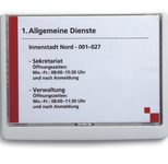 DURABLE Türschild 21,0 x 14,85 cm weiß