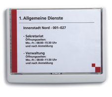 DURABLE Türschild 21,0 x 14,85 cm weiß