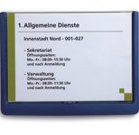 DURABLE Türschild 21,0 x 14,85 cm dunkelblau