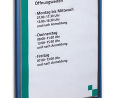 DURABLE Türschild 21,0 x 29,7 cm dunkelblau