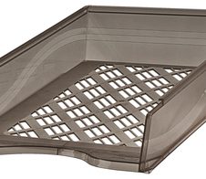 bene Briefablage DIN C4 grau-transparent