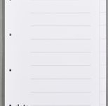 dots Ordnerregister Vollformat blanko DIN A4