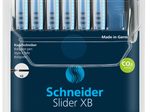 Schneider Kugelschreiber Slider Basic schwarz, 6 St. + GRATIS Slider Kugelschreiber Rave XB, schwarz