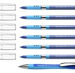 Schneider Kugelschreiber Slider Basic blau, 6 St. + GRATIS Slider Kugelschreiber Rave XB, blau