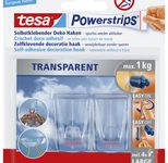 tesa Klebehaken 2.7 cm  x 4.5 cm transparent