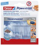 tesa Klebehaken 2.7 cm x 4.5 cm transparent