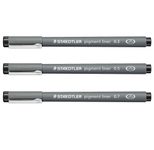STAEDTLER Pigment Liner 308 Fineliner 0.5 mm Schwarz
