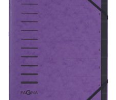 PAGNA Ordnungsmappe DIN A4 7-Fach  aubergine