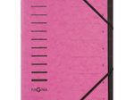 PAGNA Ordnungsmappe DIN A4 7-Fach  dunkelrosa