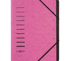 PAGNA Ordnungsmappe DIN A4 7-Fach  dunkelrosa