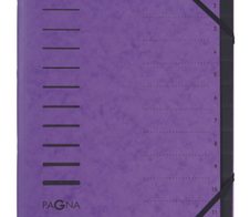 PAGNA Ordnungsmappe DIN A4 12-Fach  aubergine