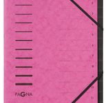 PAGNA Ordnungsmappe DIN A4 12-Fach  dunkelrosa