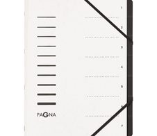 PAGNA Ordnungsmappe DIN A4 7-Fach  weiß