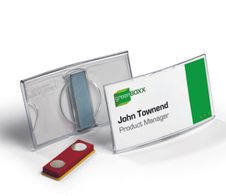 DURABLE Namensschilder transparent 7.5 cm x 4 cm