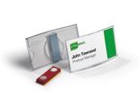 DURABLE Namensschilder transparent 7.5 cm x 4 cm